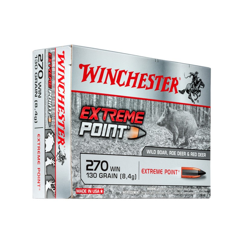 Cx 20 Munições 270 win 130 Gr Extreme Point