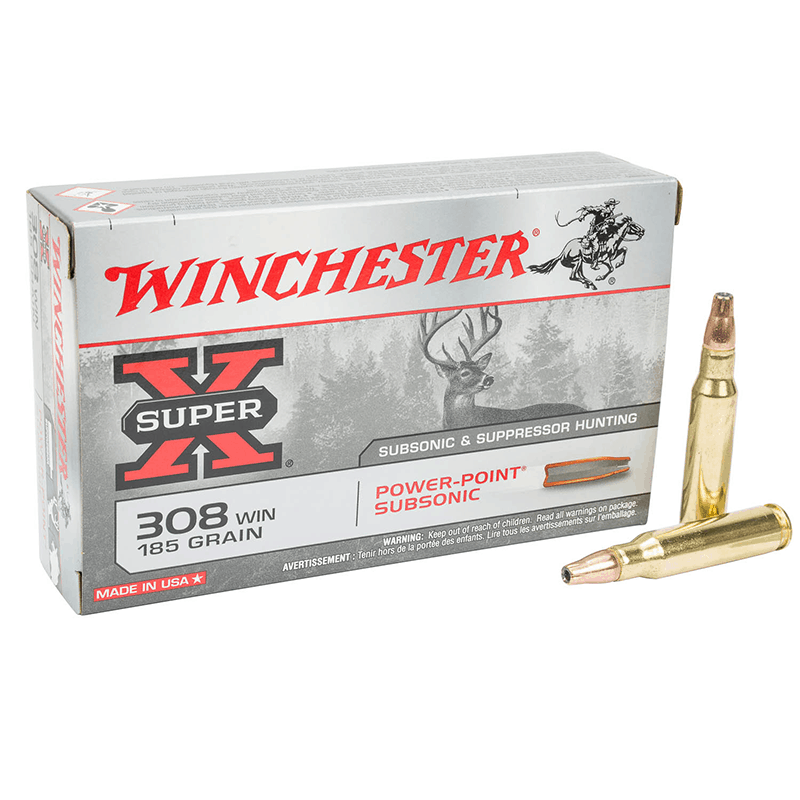 Munições Winchester 185gr Subsónic