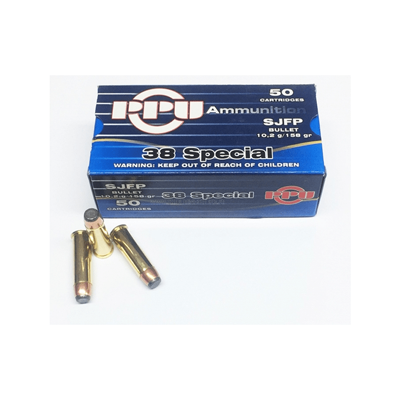Munições PPU 38Special 158grs FMJ