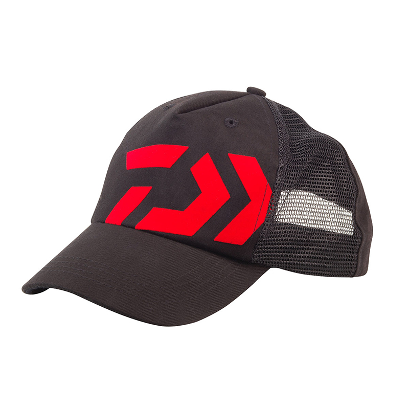 Boné Trucker Noire Logo Rouge