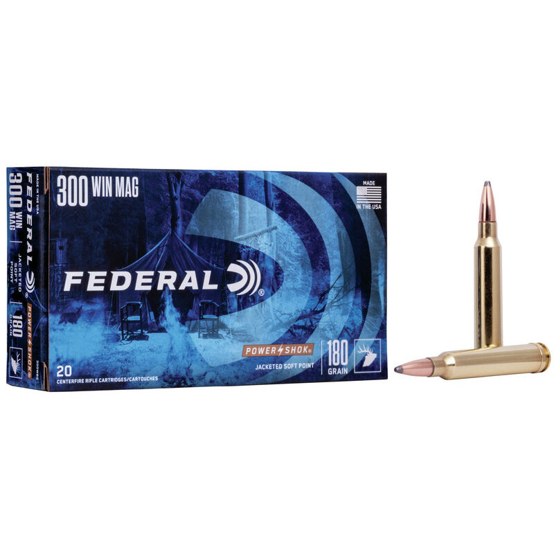 Munições Federal Cal300wm 180grs SP Power Shock
