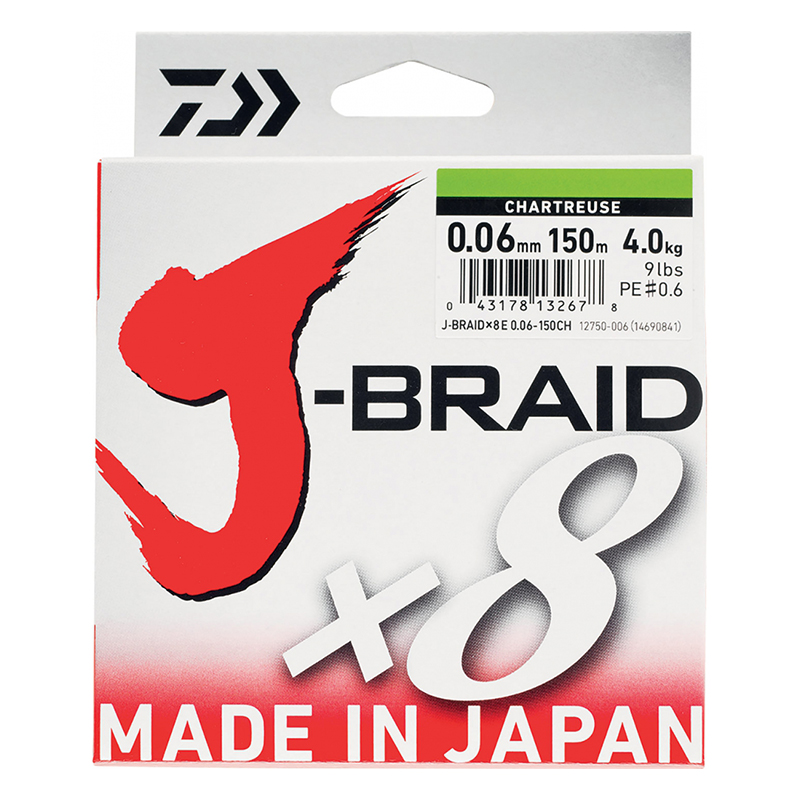 Multifilamento JBRAID 8B 150 M 0.18mm