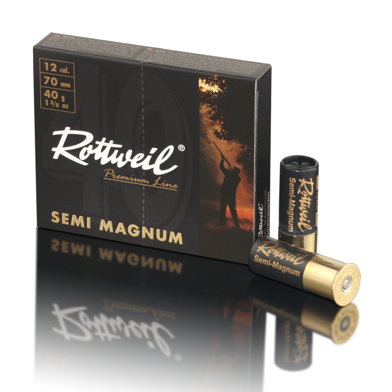Cx  10 Cartuchos Rottweil Semi Magnum 40 gr