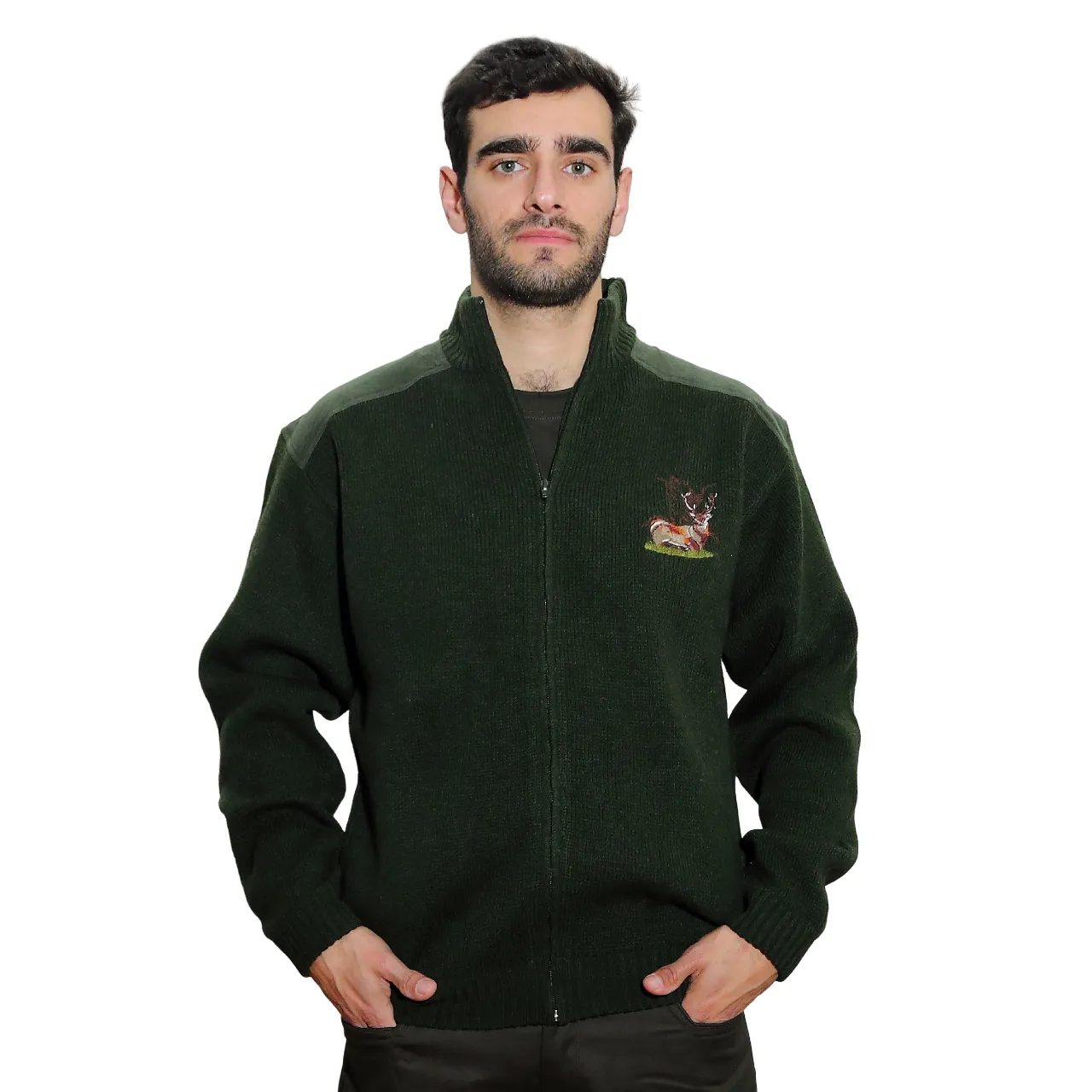 Pullover Verde Bordado