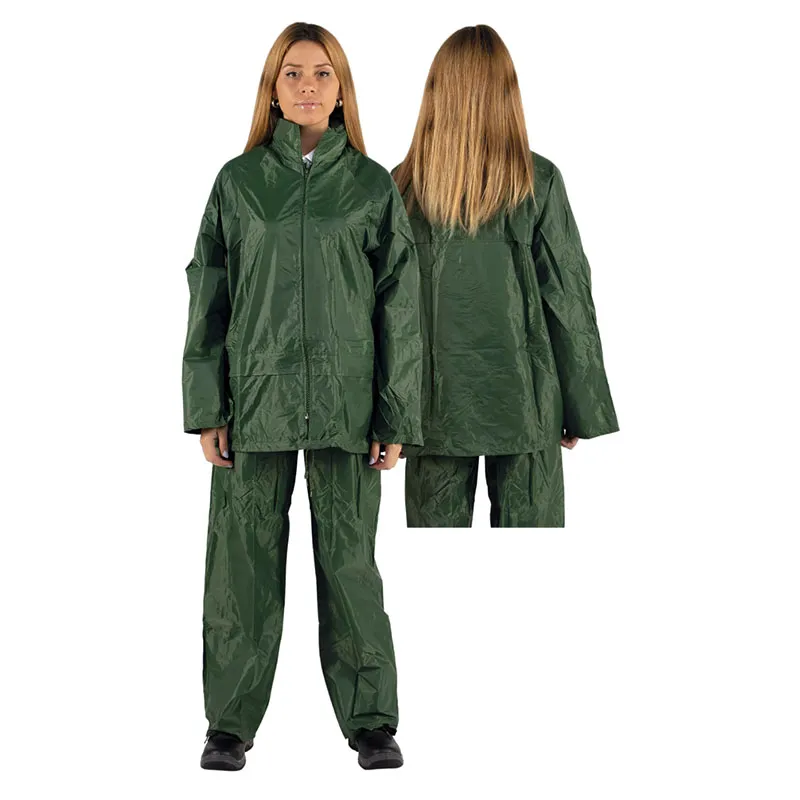 Fato de chuva forrado verde RNDB
