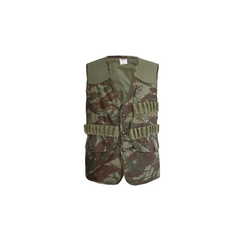 Colete Camo com Bolso e Fecho