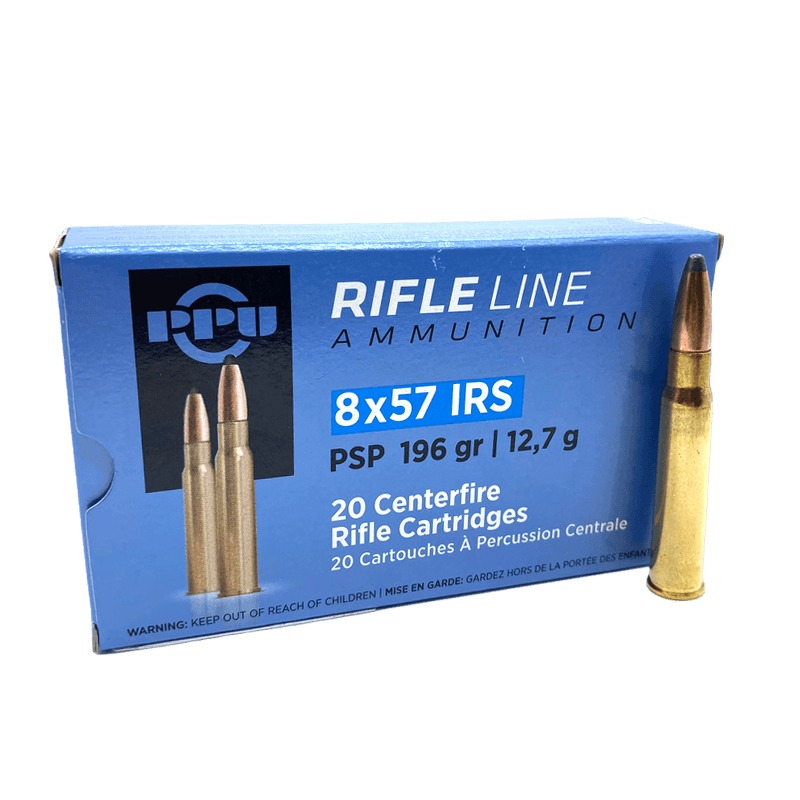 Munições PPU 8x57IRS 196gr PSP