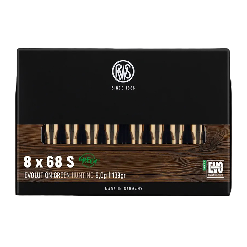 Mun. RWS 8x68S Evo Green 139gr