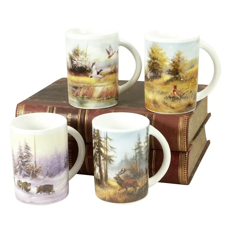 Conjunto 4 Canecas Motivos de Caça