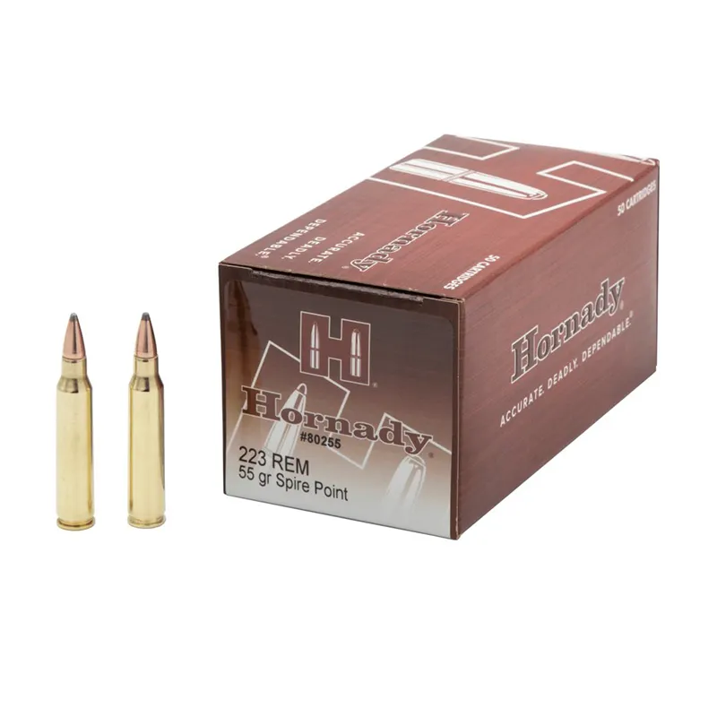 Balas Hornady 223REM 55 Gr Spire Point Cx. 50