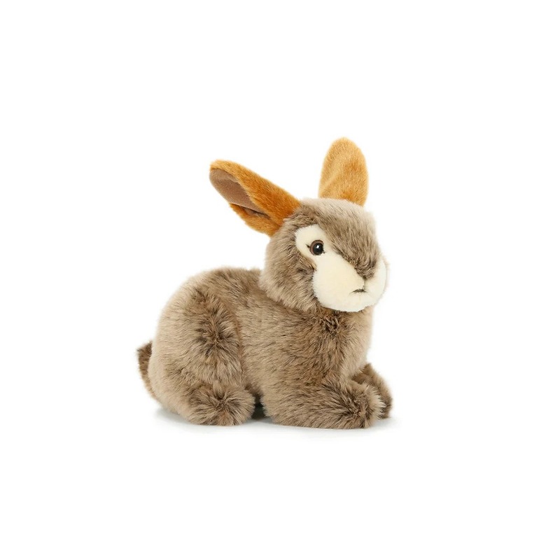Peluche Coelho Castanho Deitado 20 cm