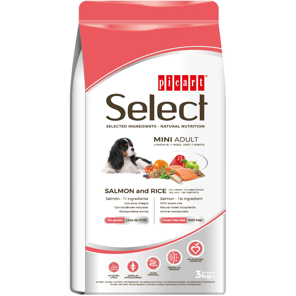 Select Mini Salmão & Rice 8Kg
