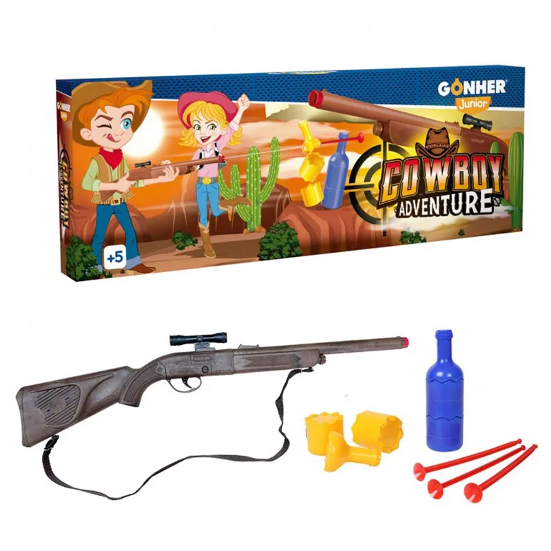 Cowboy Shooting Bottles