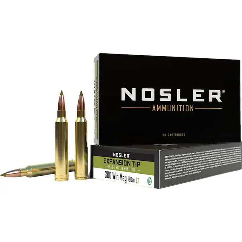 Munições Nosler ETA 300Win.Mag. 180gr ET