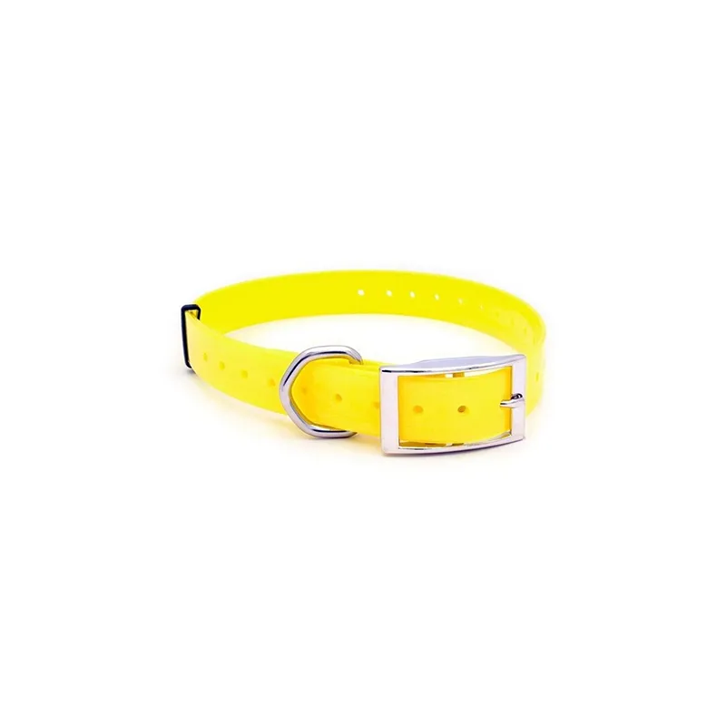 Coleira de Poliuretano 50mm - Amarelo