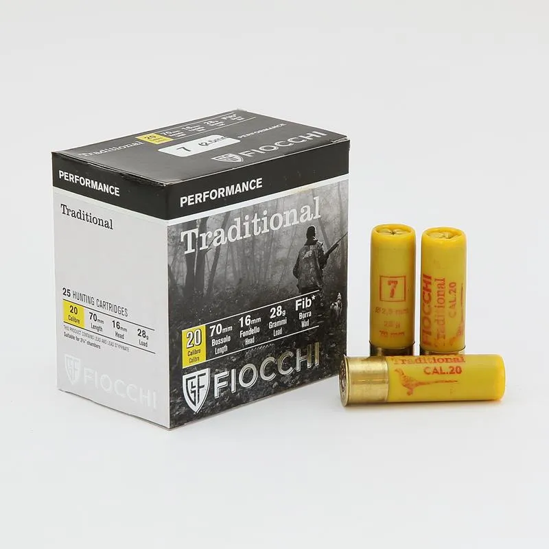 Cx 25 Fiocchi Tradicional 28gr Cal.20