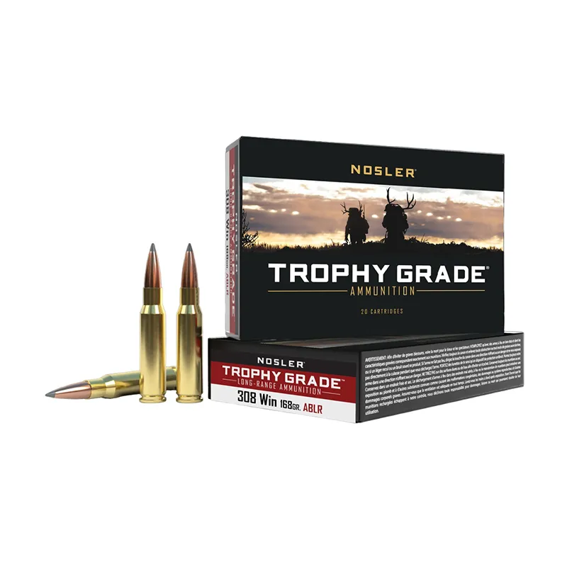 Munições Nosler TGA 308Win. 168gr ABLR