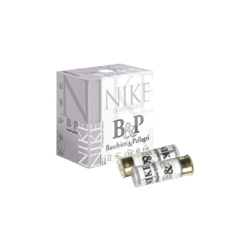 Cartuchos B&P NIKE 12GA Transparente 32gr