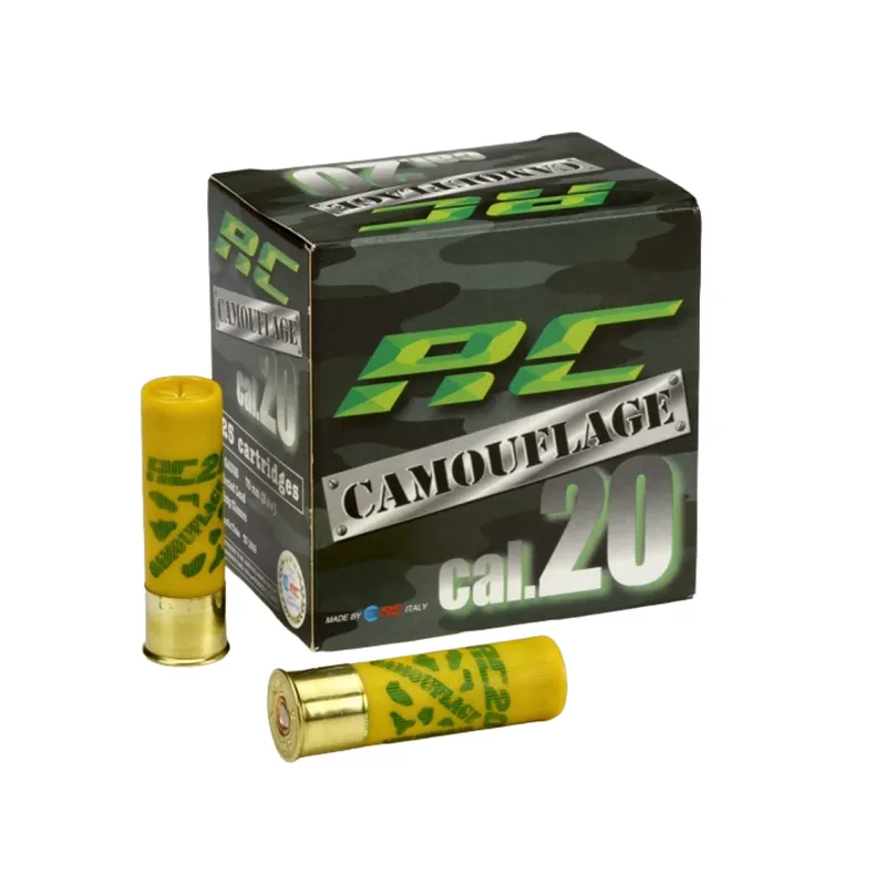 Cartuchos RC Camouflage, 30 gr, Cal. 20