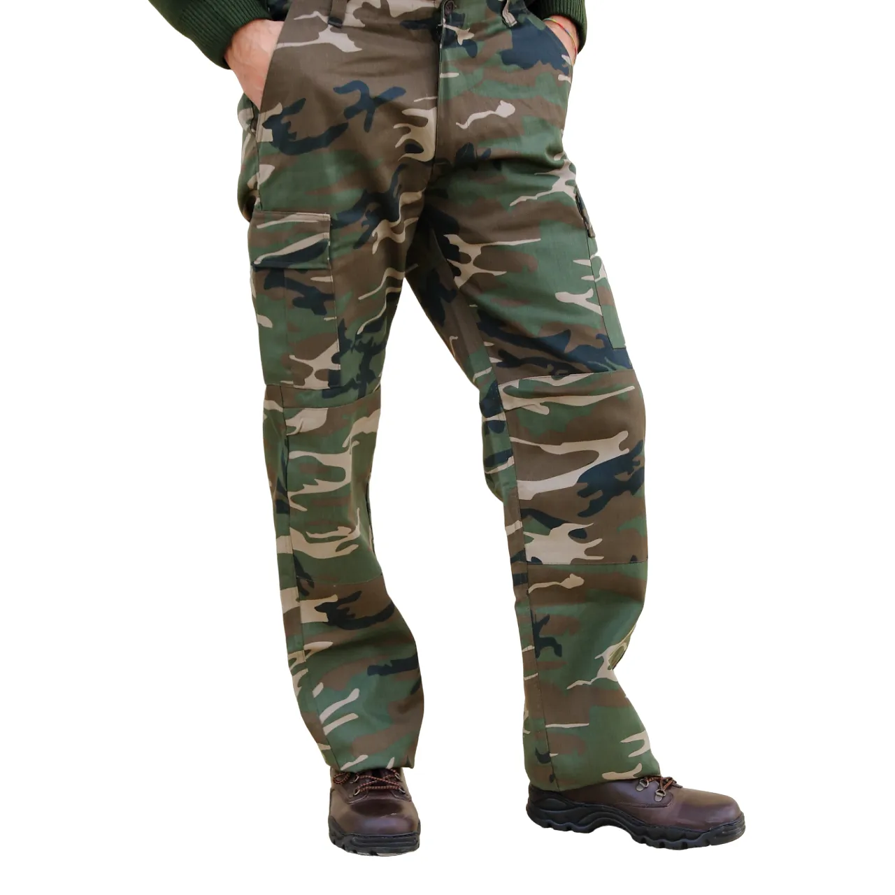Calças Camo 100% algodão