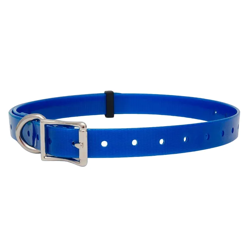 Coleira de Poliuretano 16 mm Azul