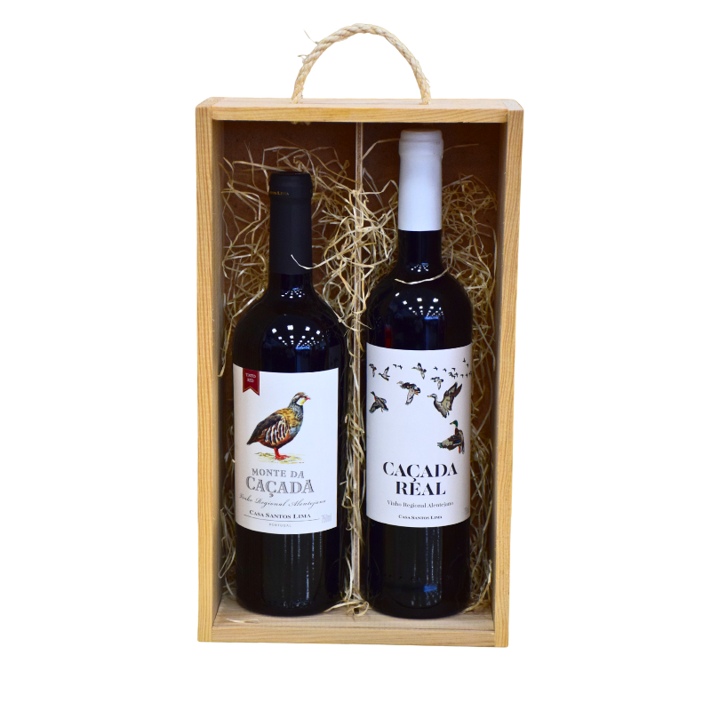 Conjunto 2 Garrafas Vinho Caça