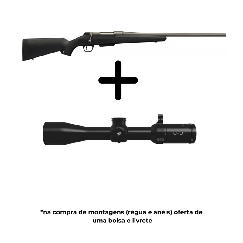 Conjunto Winchester XPR NS SM Threaded 308 Win + GPO SPECTRA 4X 2,5-10×44 G4I DROP