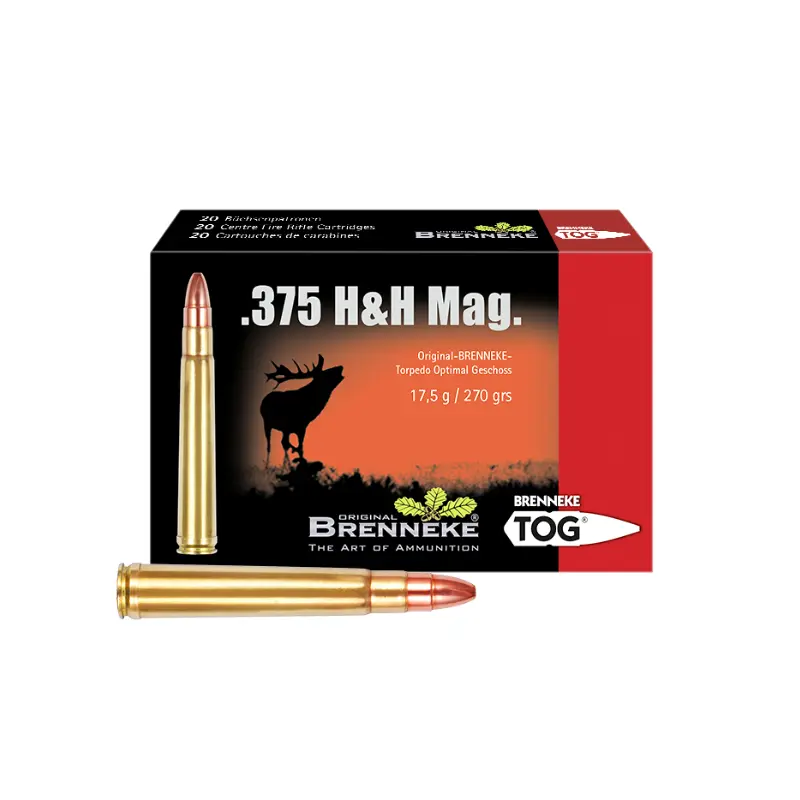 Cx 20 Brenneke TOG 17,5g/270gr 375 H&H Mag.