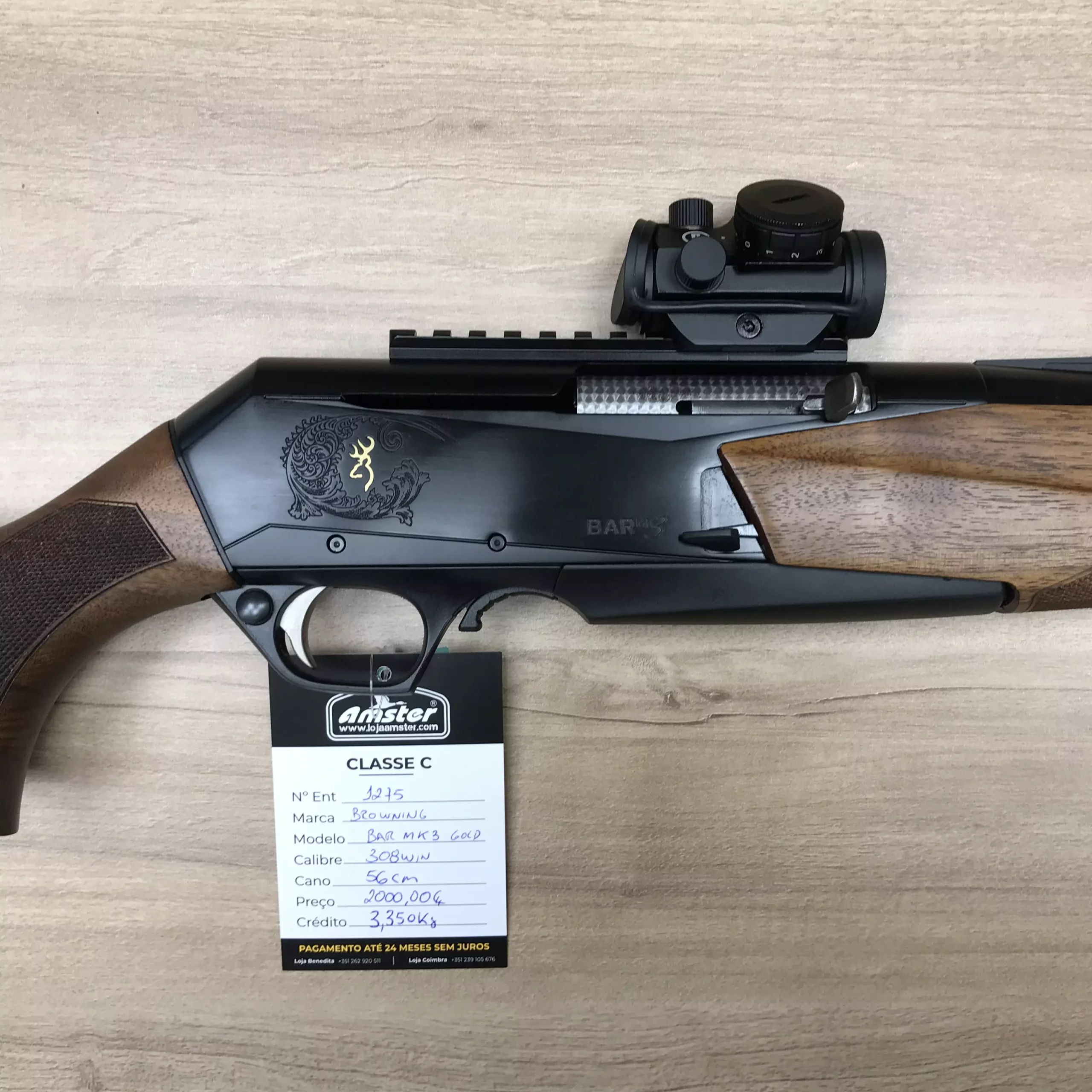 Browning BAR MK3 Gold 308 win