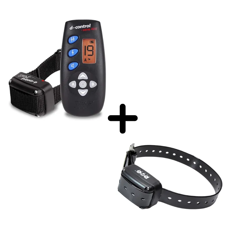 Conjunto Rádio Colar DOGTRACE Control 400 + Colar adicional DOGTRACE