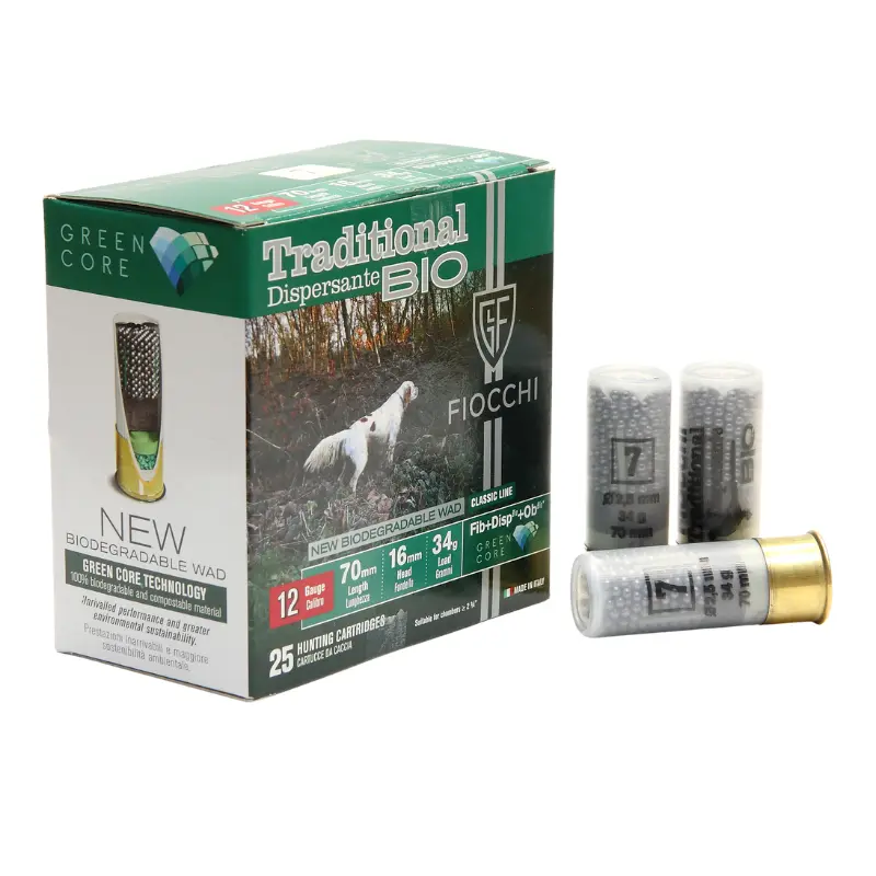 Cx 25 Fiocchi Tradicional Dispersor Bio 34gr 12GA
